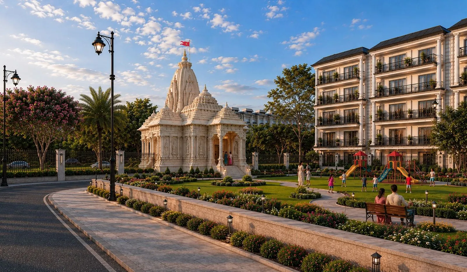 Temple & garden court — Golden Avenue Riverside City